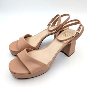 Vince Camuto Pendreya Platform Sandals Women's Sandstone Size US6.5 EU37